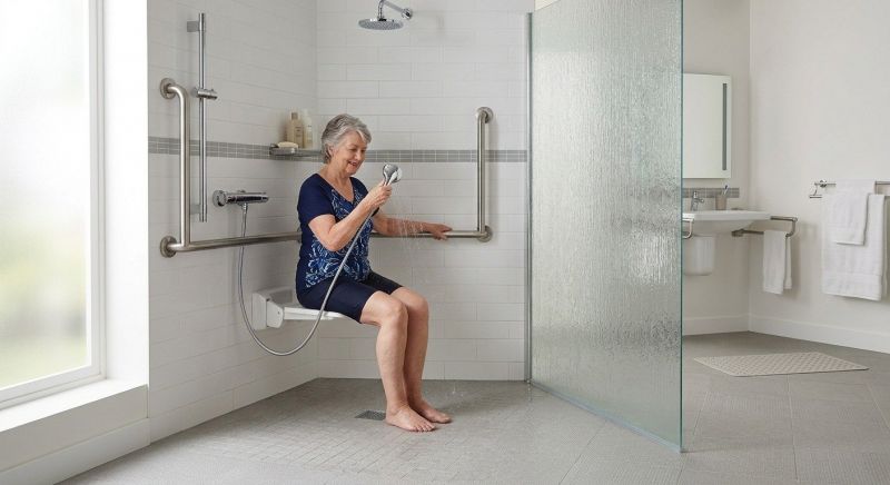 Senior Shower Installation in Framingham, MA